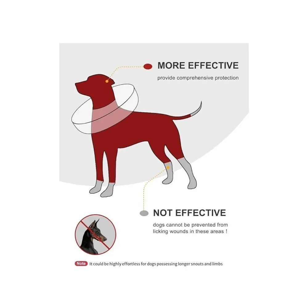 NEW Soft Dog Cone After Surgery Inflatable Pet Recovery Collar XL